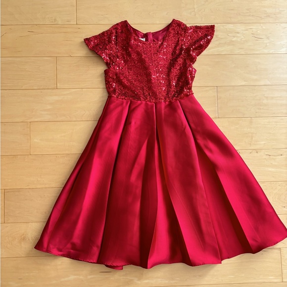 Monsoon Other - NWOT Monsoon London Truth Red Sequin Top Girls Party Dress - Size 12-13 yr
